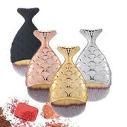 Mermaid Tail Fish Scale Foundation Make-up Brush 2 Pcs