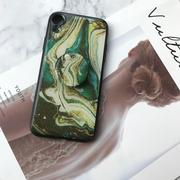 Luxury Marble Pattern Silicone iPhone with Phone Holder