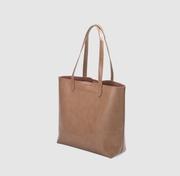 Soft Leather Simple Tote Bag