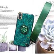 Silicone iPhone Case with Phone Holder and Lanyard