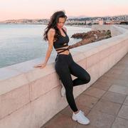 Criss Cross Chic Wrap Breathable Yoga Sports 2 Pieces Set