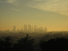 Smog ridden city