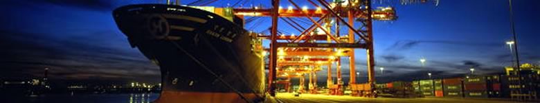 View of Industrial shipyard