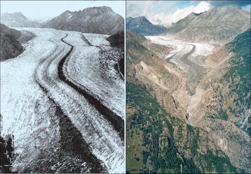 Glaciares de los Alpes Europeos proyectados a la extinción para el 2100