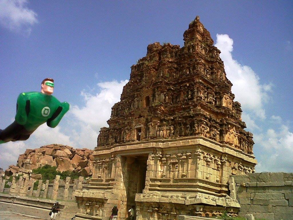 Green Lantern zooms into Hampi Green Lantern zooms into Hampi