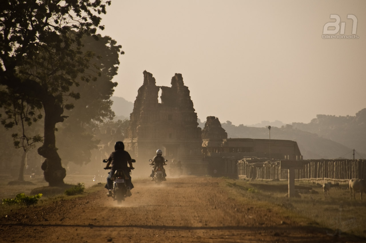 Bikers in Hampi - probably the best way to explore the ruins Picture Courtesy: Harshad Sharma