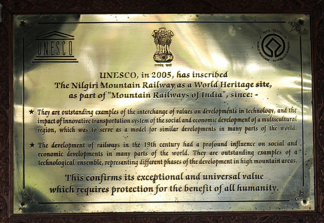 The UNESCO Accredition. Picture Courtesy: B Balaji