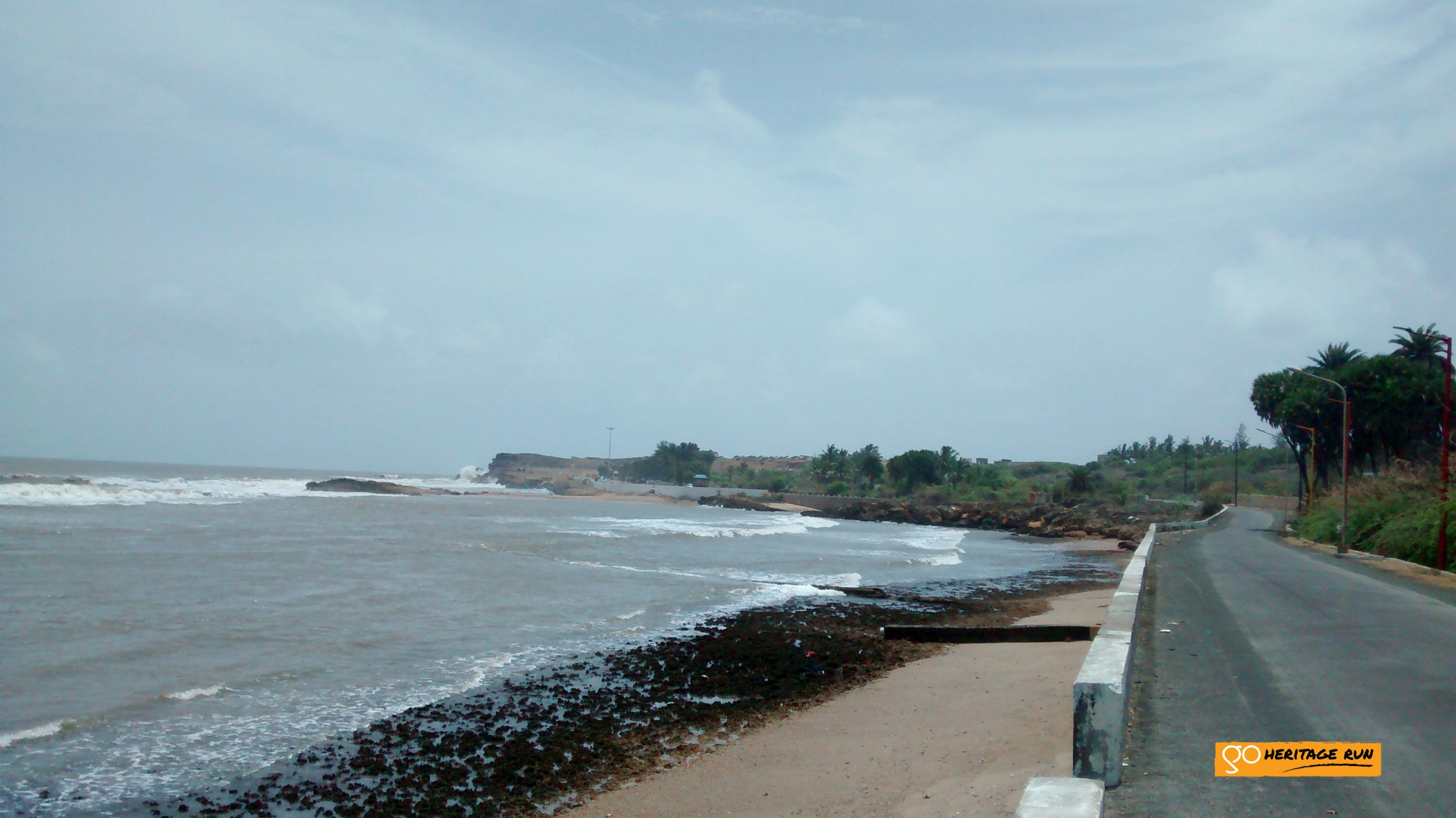 Long stretch of road along the beach 2
