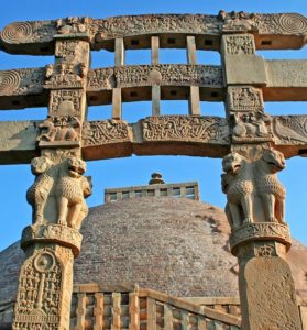 The four gateways of Stupa 1