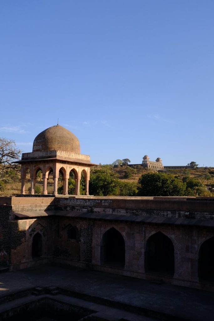 View from Baz Bahadur Palace overlooking Roopmati Pavilion