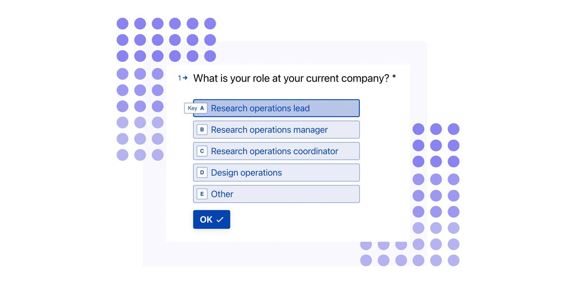 Screener survey question example