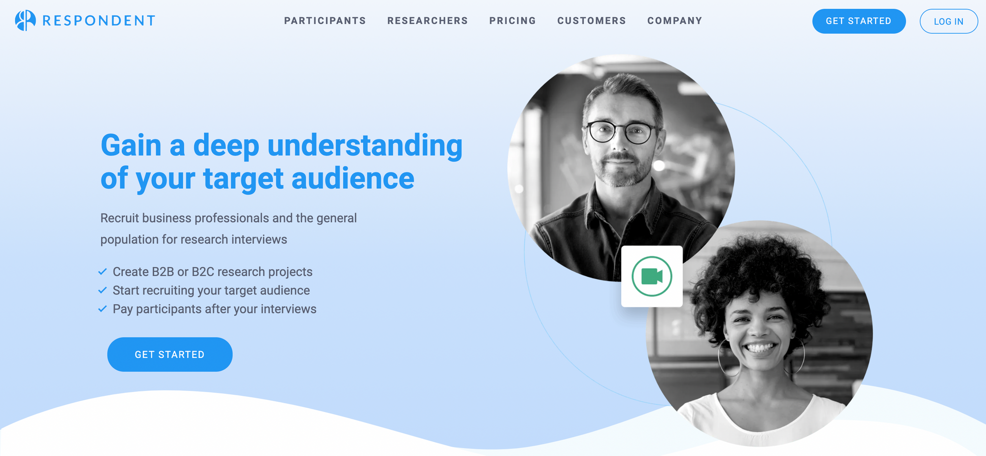 Third-party recruiting via Respondent