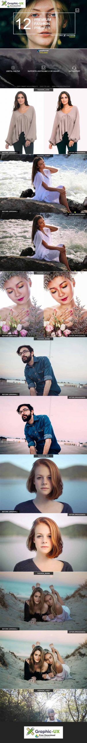 12 Premium Fashion Presets