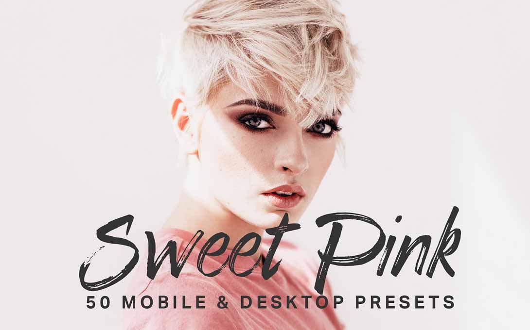 50 Sweet Pink Lightroom Presets LUTs