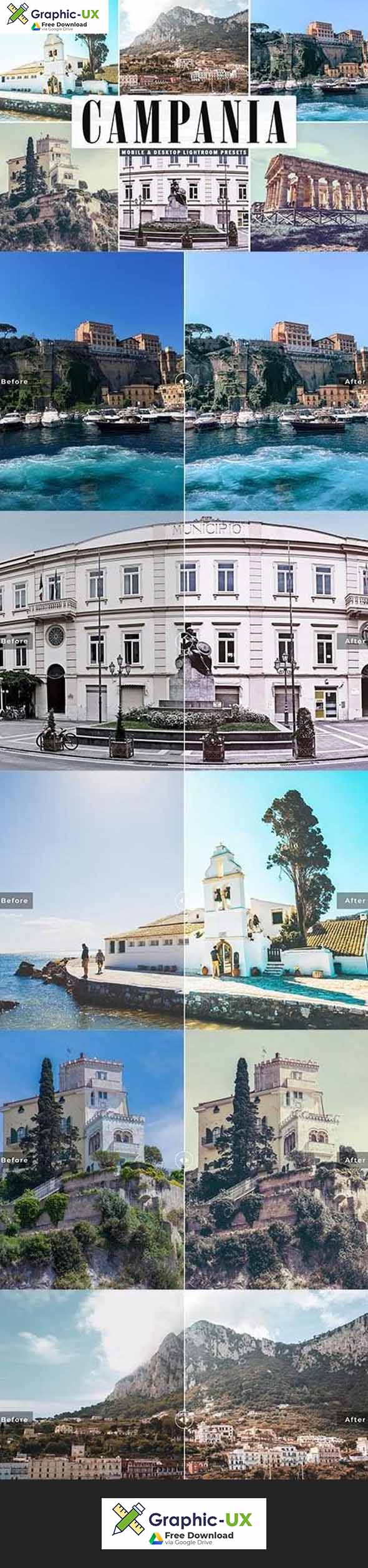 Campania Mobile & Desktop Lightroom Presets