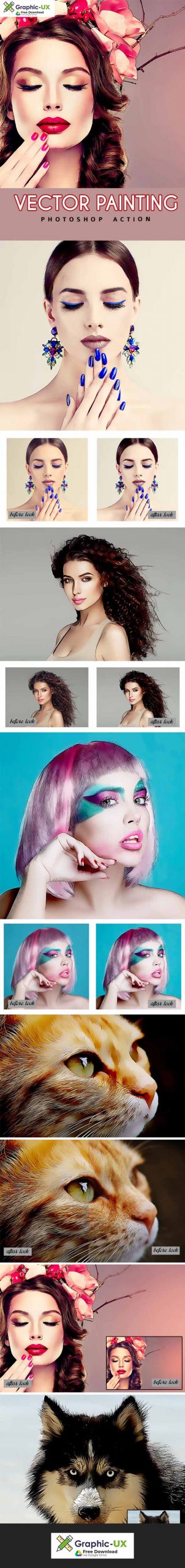 Vector Painting Photoshop Action