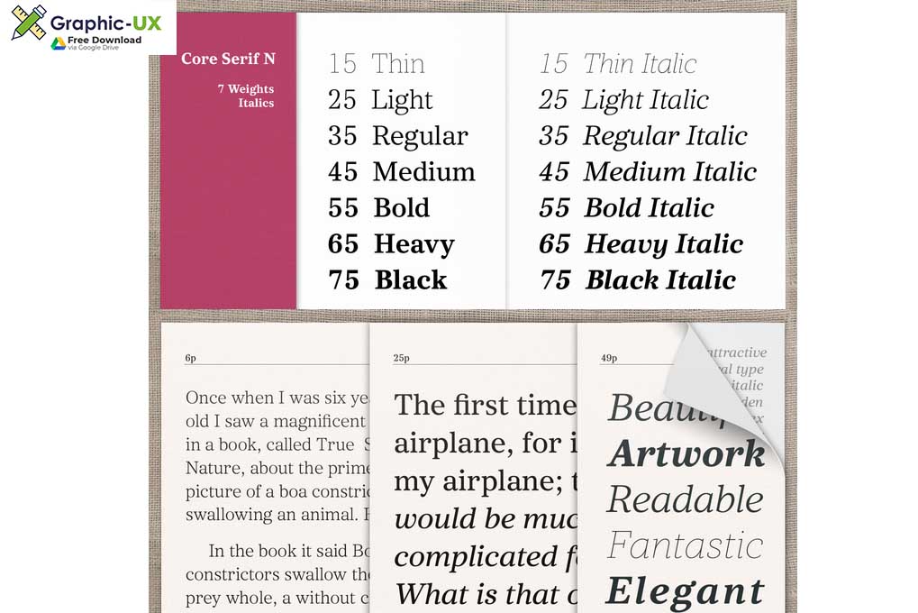 Serif N Font