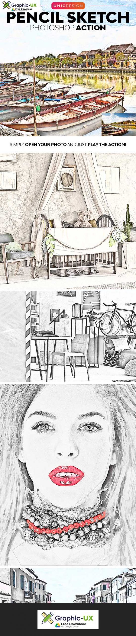Pencil Sketch Photoshop Action