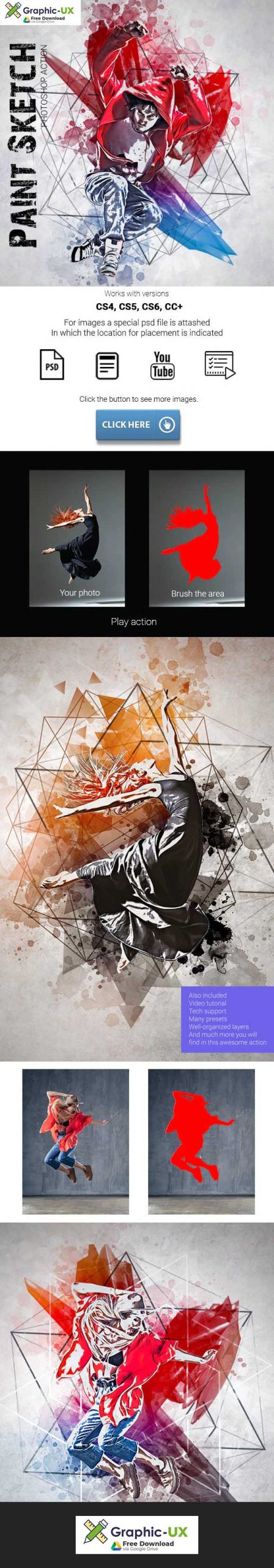Paint Sketch Photoshop Action