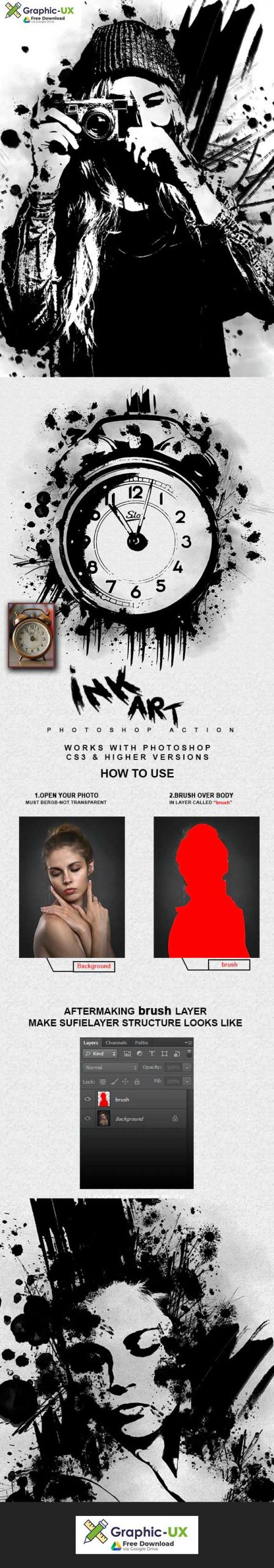 Ink Art Photoshop Action