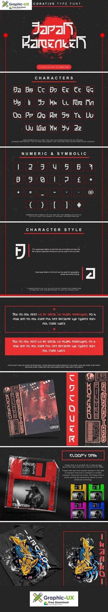 Japan Ramenten Font