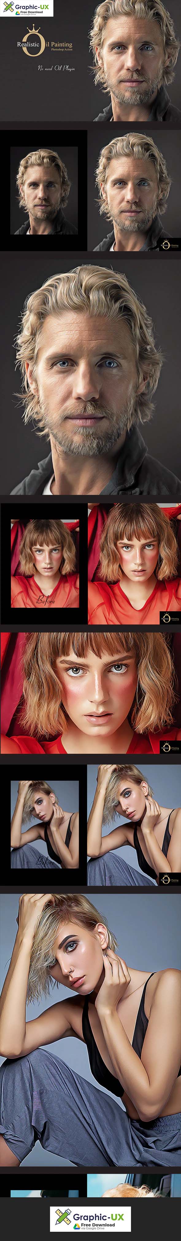 Realistic Oil Painting PS Action