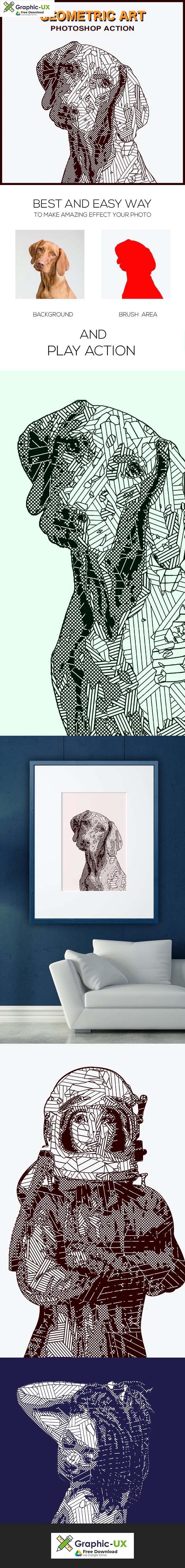 Geometric Art Photoshop Action