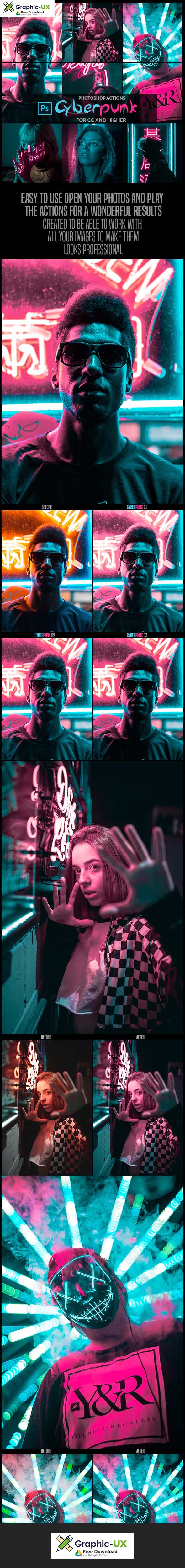 Cyberpunk - Photoshop Actions