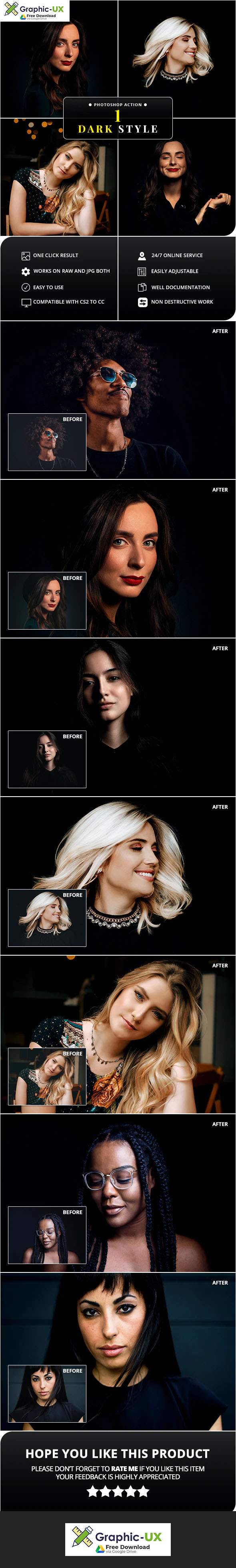 Dark Style Photoshop Action