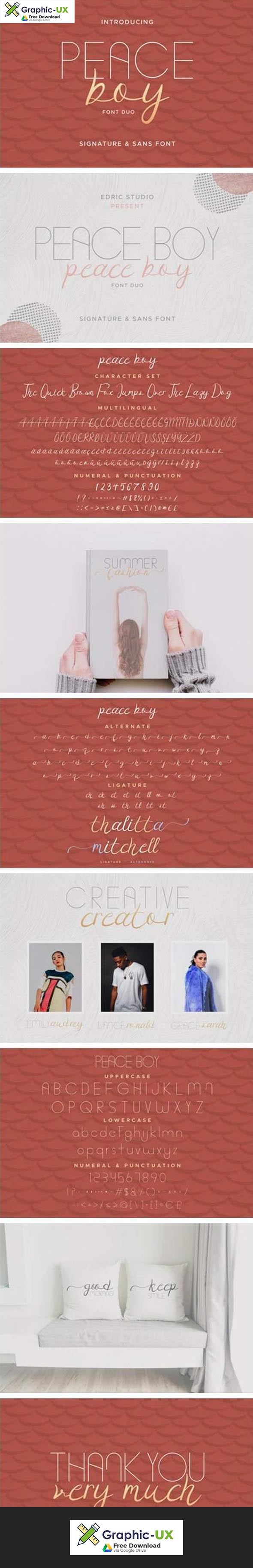 Peace Boy Font