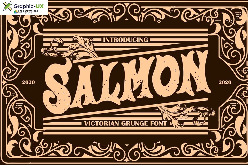Salmon Victorian Grunge Font