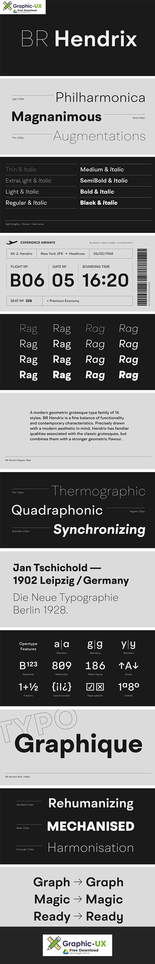 BR Hendrix Font Family