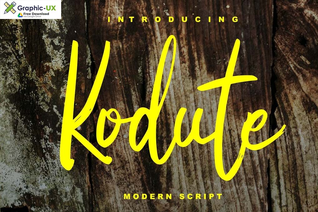 Kodute Modern Script Font pro