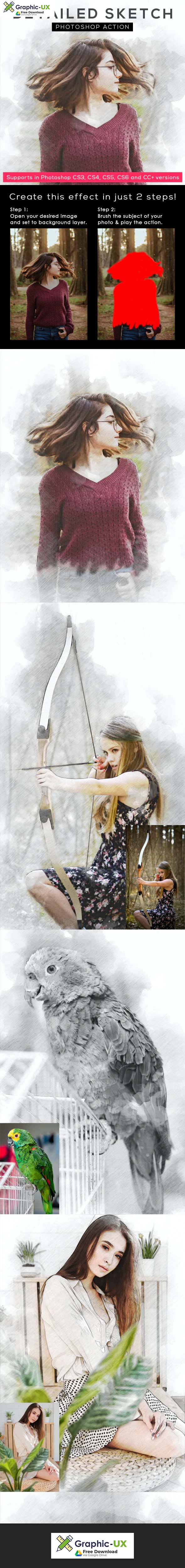 Detailed Sketch Photoshop Action