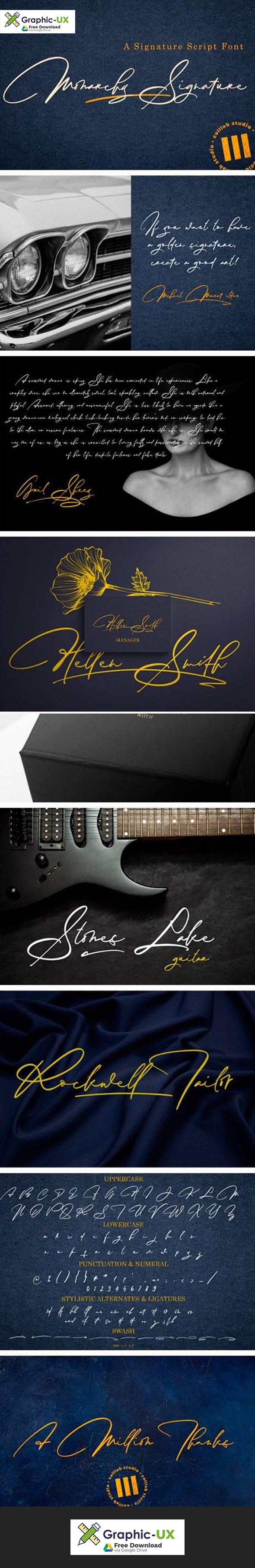 Monarchy Signature Font