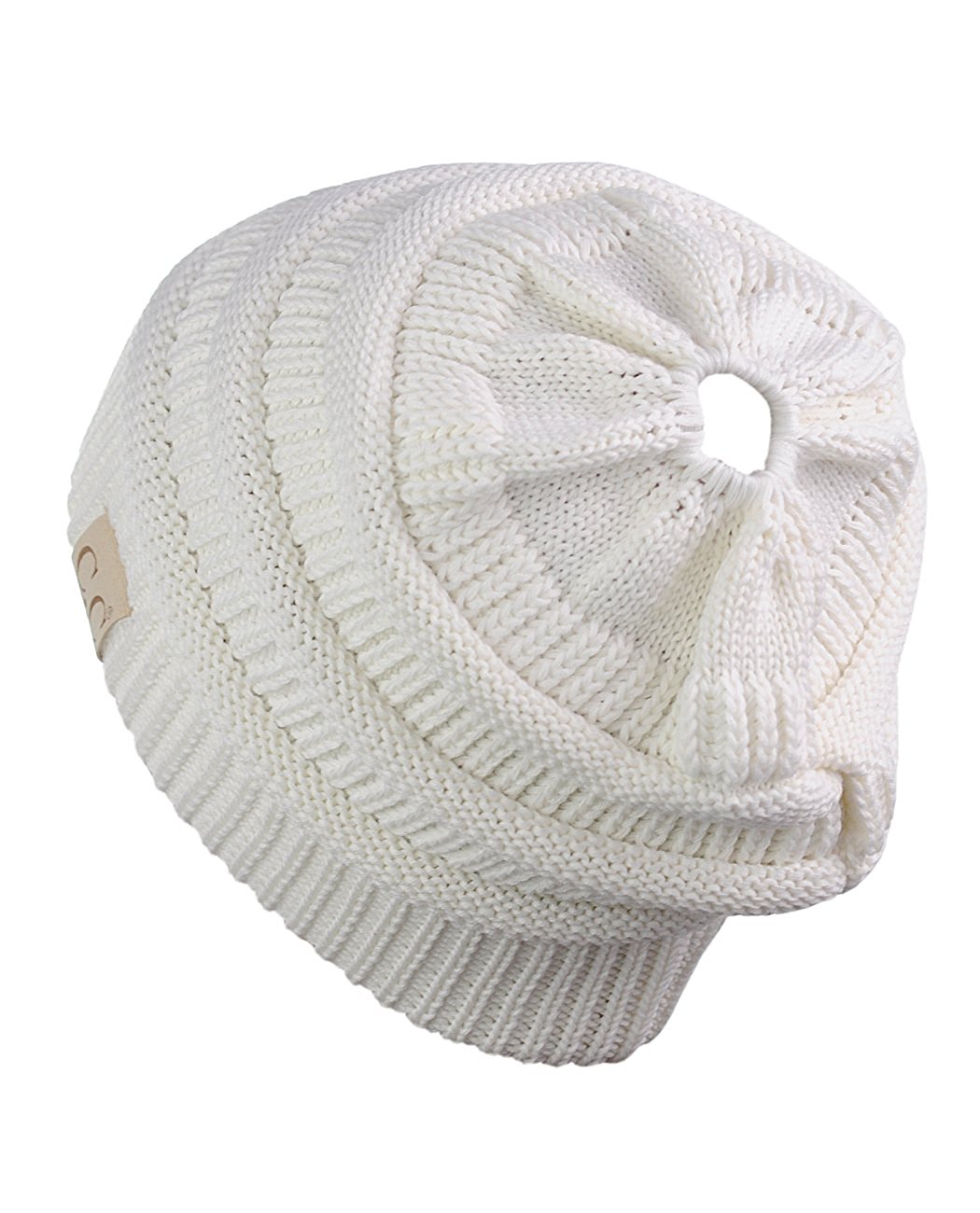 Gravity Threads Children's Pony Tail Thick Knit Beanie
