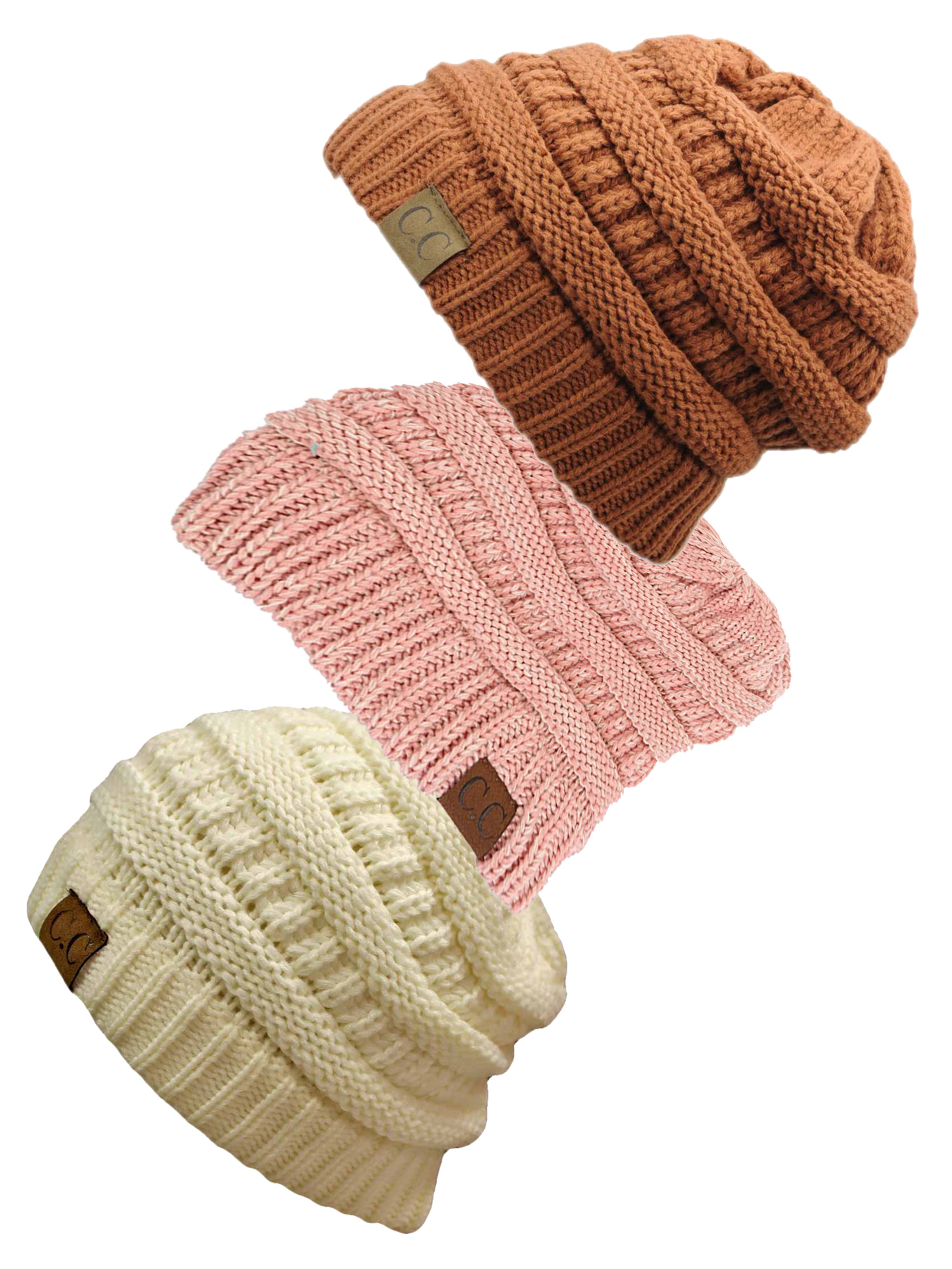 Gravity Threads Women's 3-Pack Knit Beanie Hats - Ultra Warm Winter Caps, One Size Fits Most - View #7