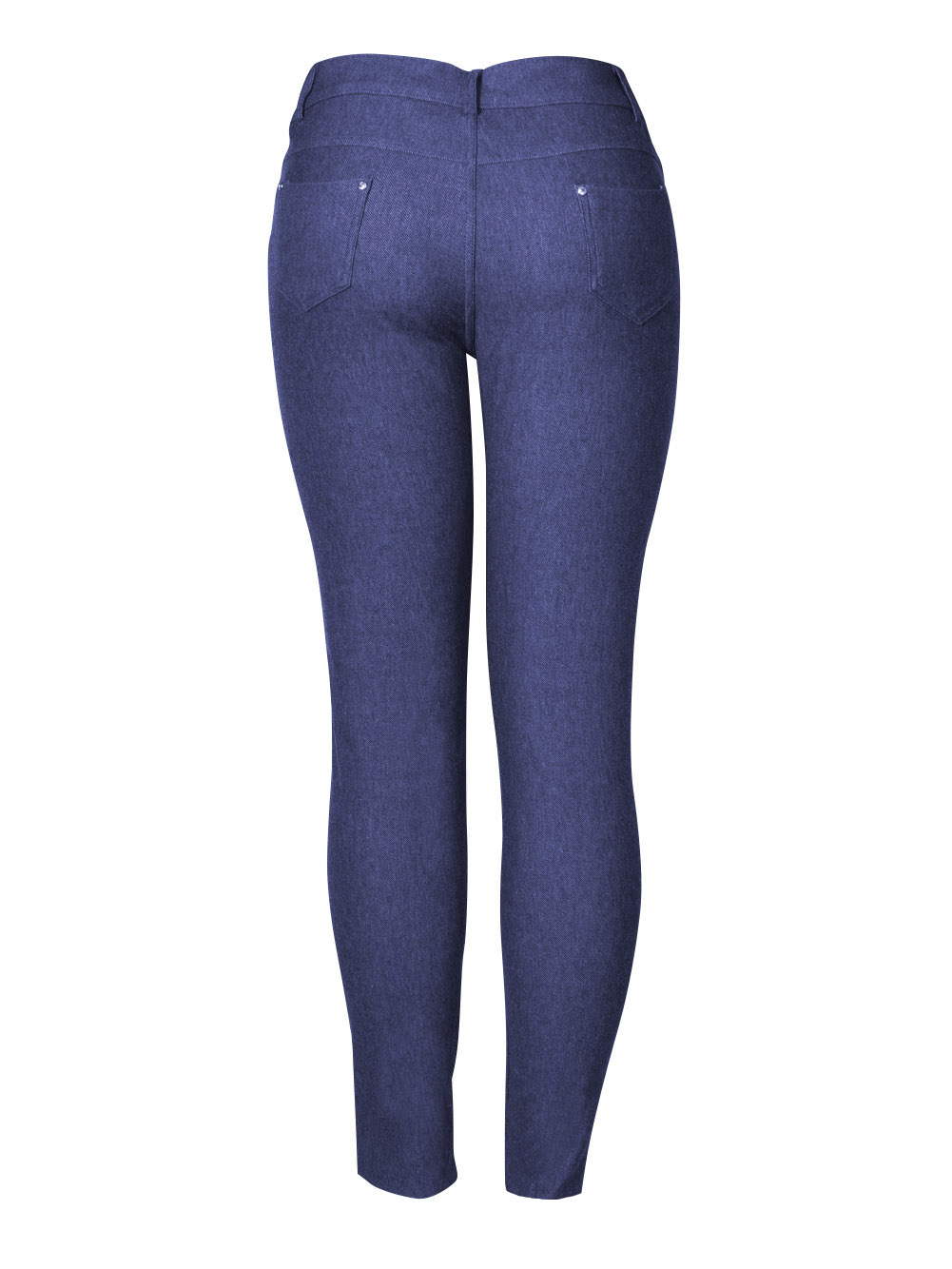 Pantalones cortos elásticos de cinco bolsillos básicos para mujer - Imagen 8 de 14