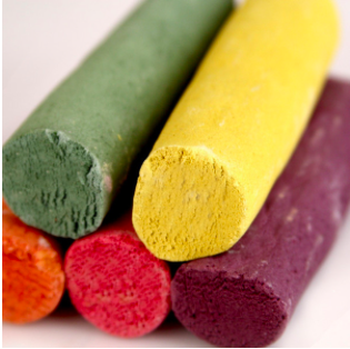 Veggie sidewalk chalk
