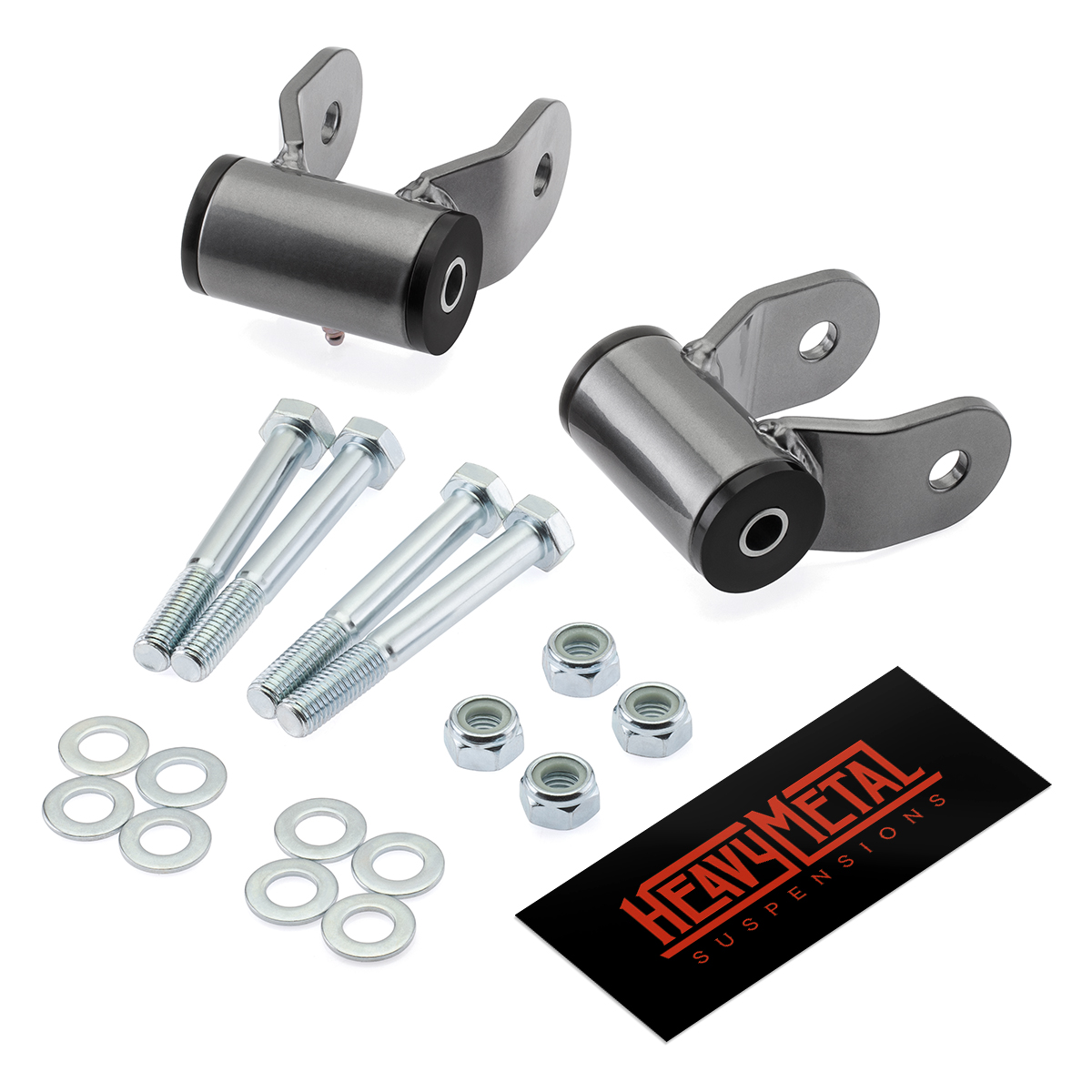 2" Rear Lowering Shackles Drop Kit For 20022008 Dodge Ram 1500 Heavy