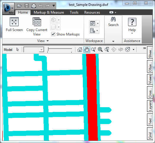 Lines become very thick when opening DWG drawings in Design Review