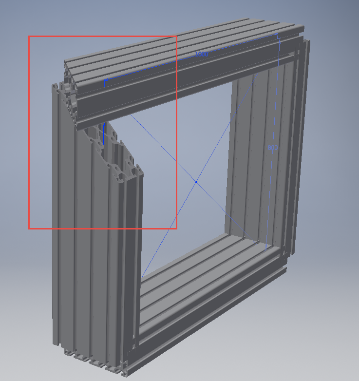 A custom frame generator beam with complex section is not cut correctly