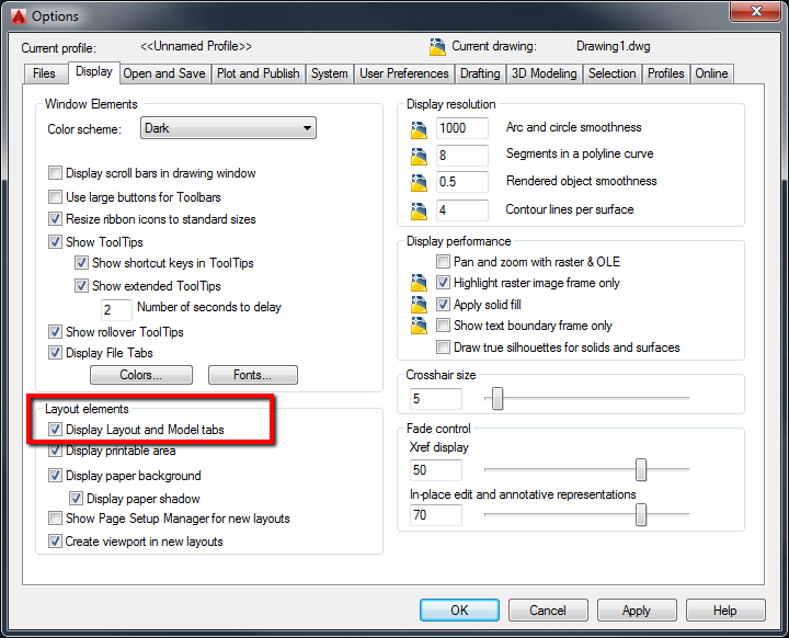 Model and layout tabs are not showing in AutoCAD AutoCAD Autodesk