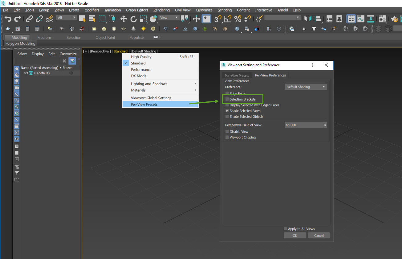 3ds Max 2017および2018の境界ボックス選択ブラケットのヘルプドキュメントが正しくない 3ds Max 2018 Autodesk Knowledge Network