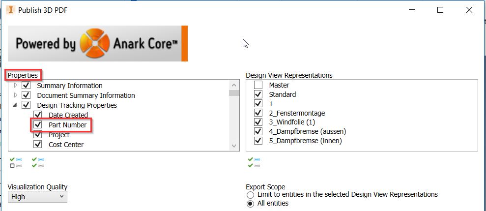 部品表 Bom が Inventorからエクスポートされた3d Pdfに表示されない Inventor 18 Autodesk Knowledge Network