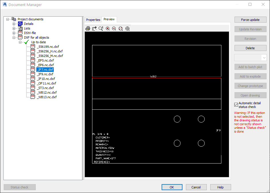 Advance Steelプロジェクトの一部のプレートでdxf出力がオーバーラップしている Advance Steel 2020 Autodesk Knowledge Network