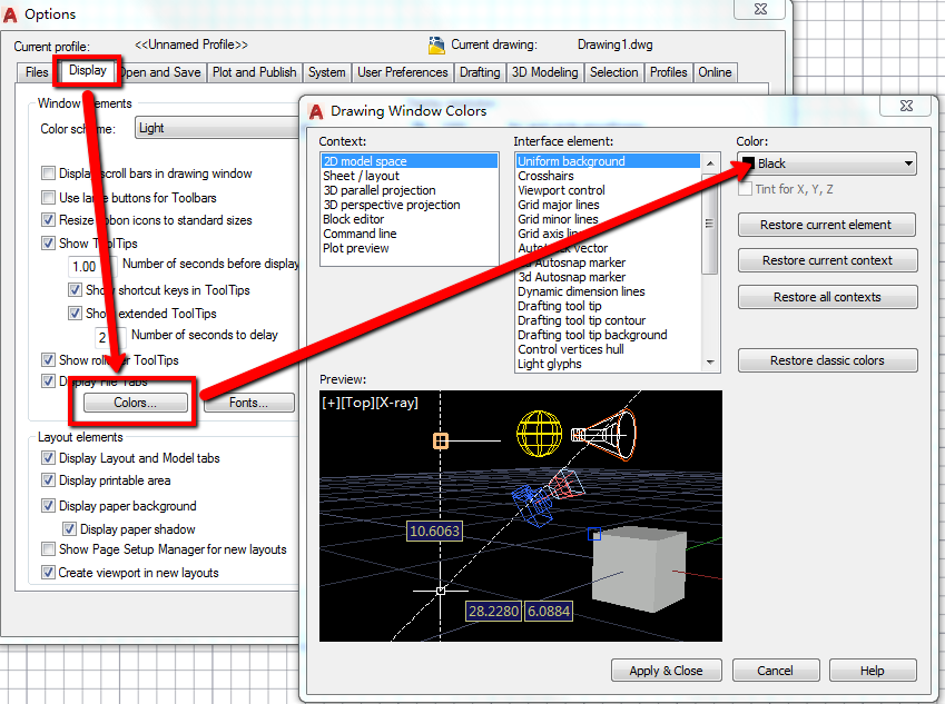 Change Color In Autocad 3d