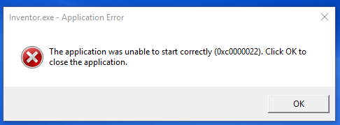 The Application Was Unable To Start Correctly 0xc0000022 Click