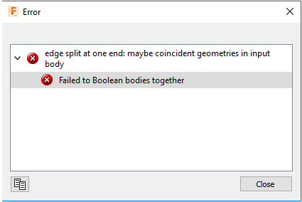 計算エラーによりfusion 360で ボディを分割 コマンドが失敗する