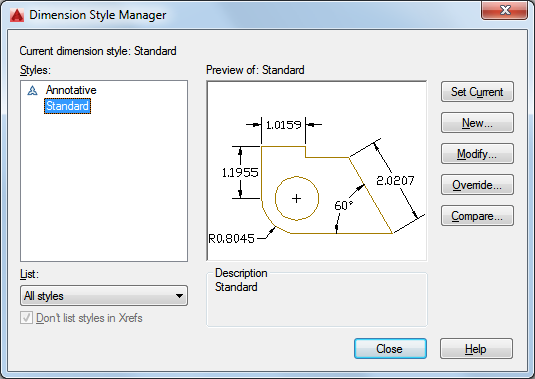 Реферат: Размеры и выноски в AutoCAD